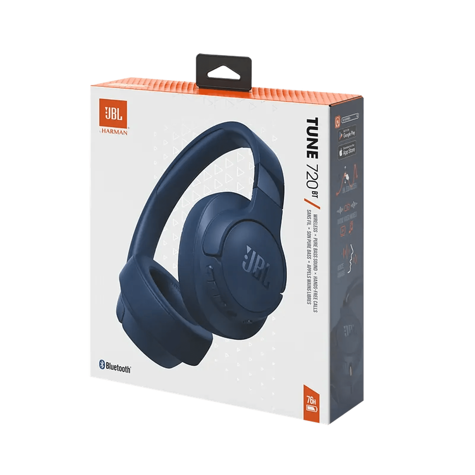 Micro Casque Sans Fil JBL Tune 720BT Bluetooth - Bleu(JBLT720BTBLU) - Librairie Oxford City