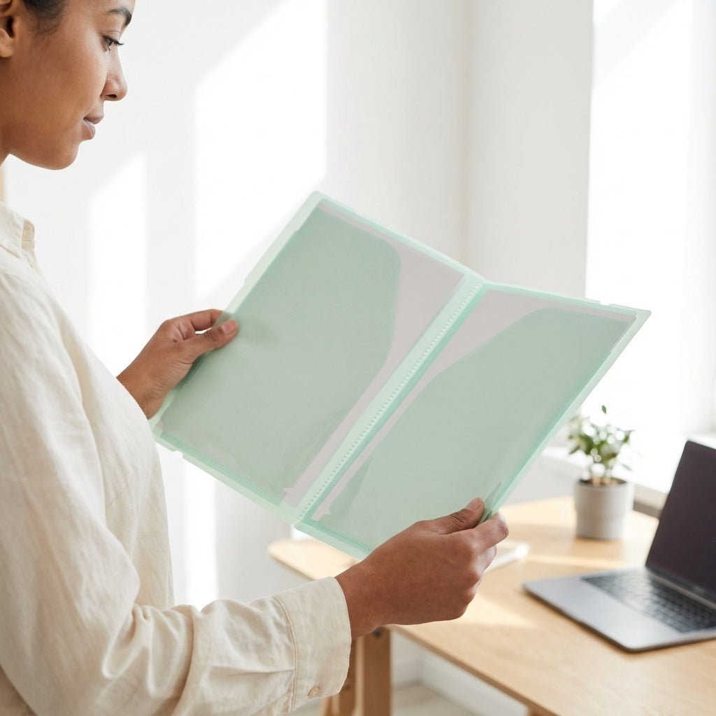 Chemise à Coin Clear Book A5 12 Positions — Vert / Rose / Violet - Librairie Oxford City
