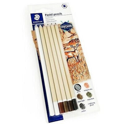 Ensemble de 6 crayon pastel assortis - Librairie Oxford City