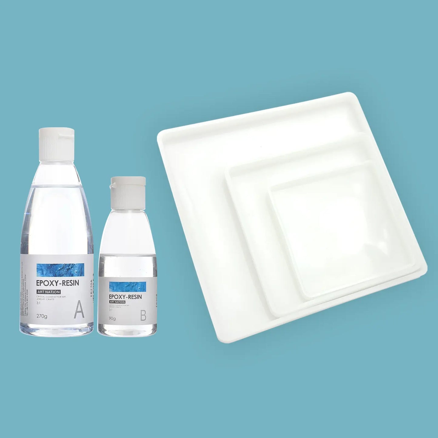 Pack Résine Créative – Époxy ou UV + Moule Silicone - Librairie Oxford City