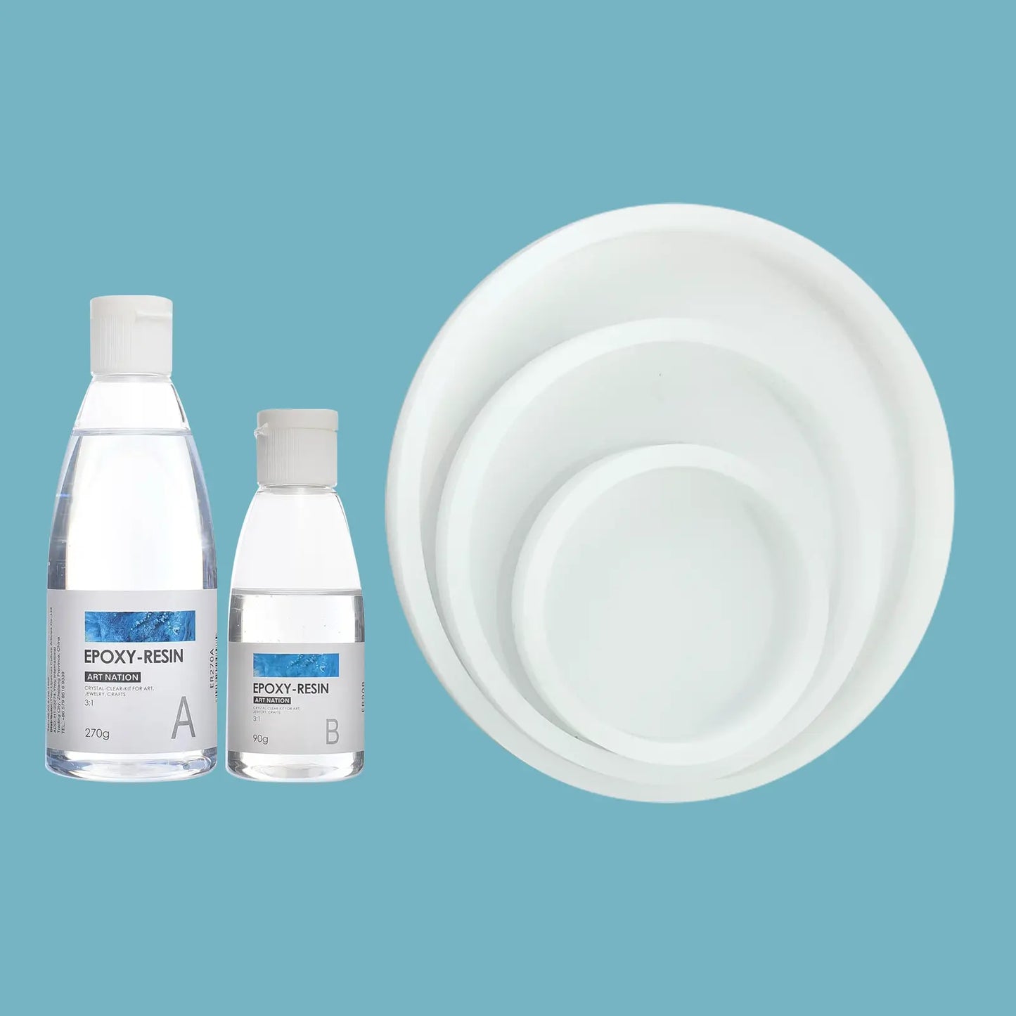 Pack Résine Créative – Époxy ou UV + Moule Silicone - Librairie Oxford City