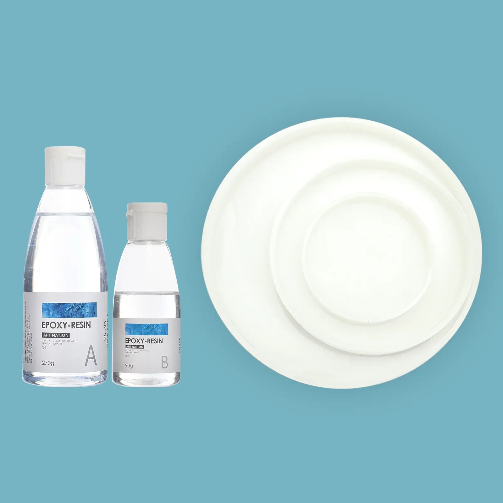 Pack Résine Créative – Époxy ou UV + Moule Silicone - Librairie Oxford City