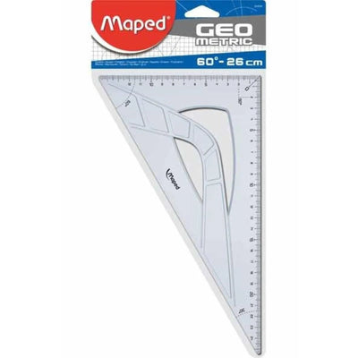 EQUERRE 60° 26CM GRAPHIC MAPED - Librairie Oxford City