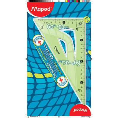 EQUERRE 60° 26CM INCASSABLE MAPED - Librairie Oxford City
