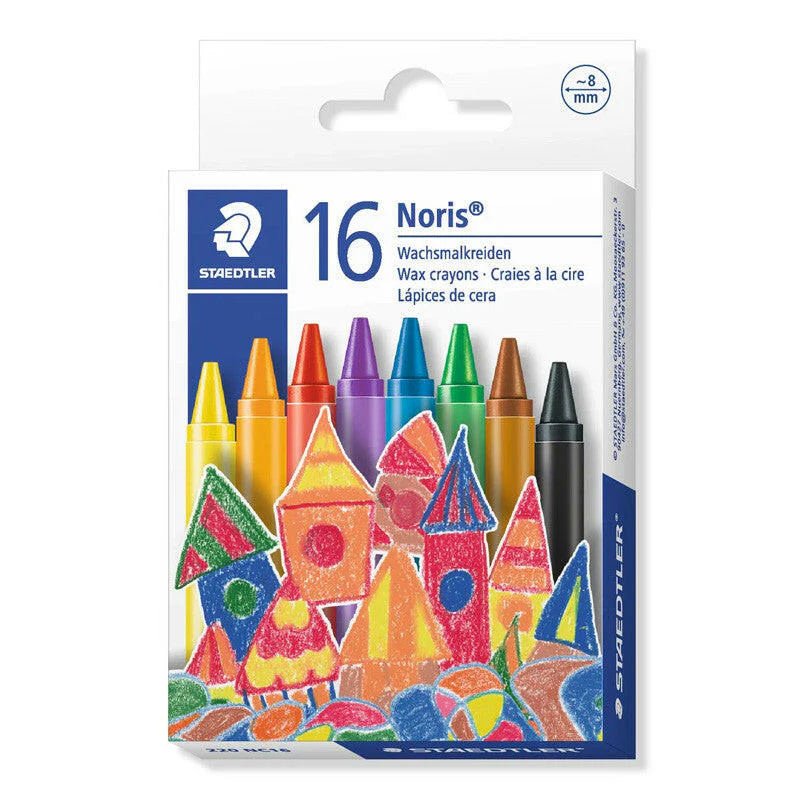 Craies à la Cire Staedtler 16 Couleurs 8mm - Librairie Oxford City