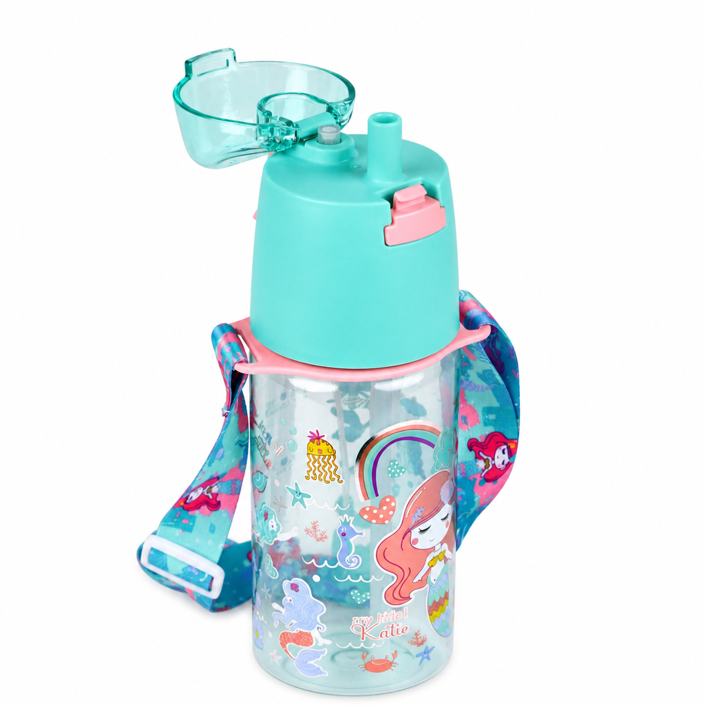 Vest - Gourde Enfant 580ml Spray Sirène — Paille & Bandoulière