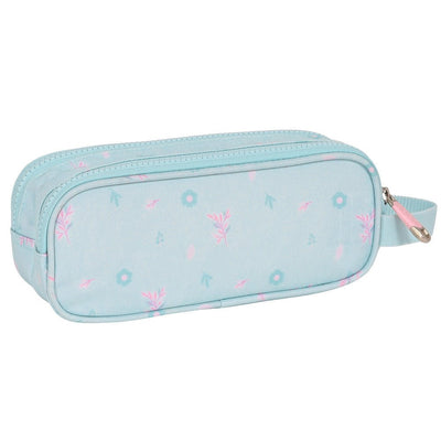 Trousse Safta MOOS 2 Compartiments — Bleu & Rose - Librairie Oxford City