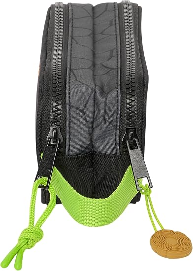 Trousse Safta Ninja Turtles 2 Zips — Noire & Verte