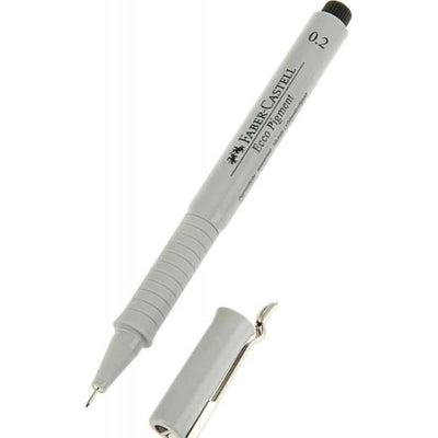 Feutre fin Ecco pigment - 0.2mm - noir - Faber - Castell - Librairie Oxford City
