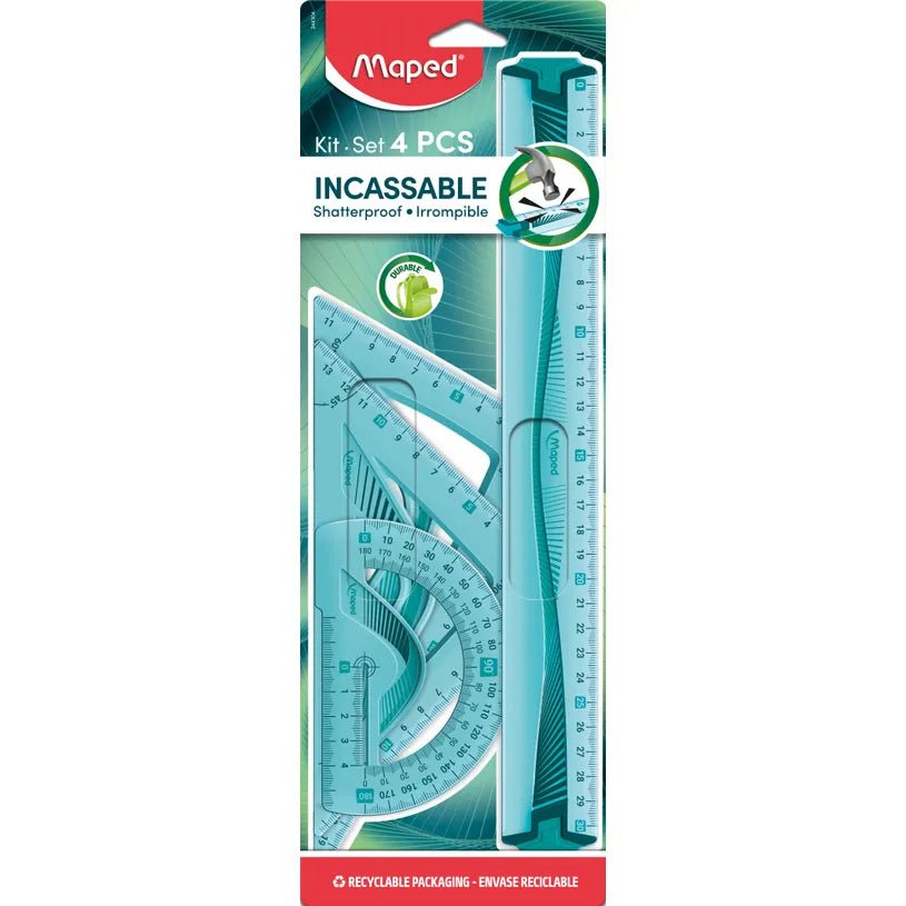 Maped Incassable - Kit de traçage flexible 4 pièces - incassable - Librairie Oxford City