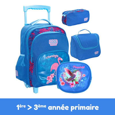 Pack 3 Pièces : Sac À Dos Double Face + Porte Goûter + Trousse - Librairie Oxford City