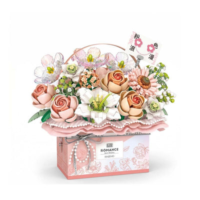 Bouquet Papillon en Briques – Romance Gift Box (Modèle au choix : Rose / Bleu / Violet / Fuchsia) - Librairie Oxford City