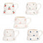 Mug en Céramique à Motif Floral — bleu, rose , rose & vert - Librairie Oxford City