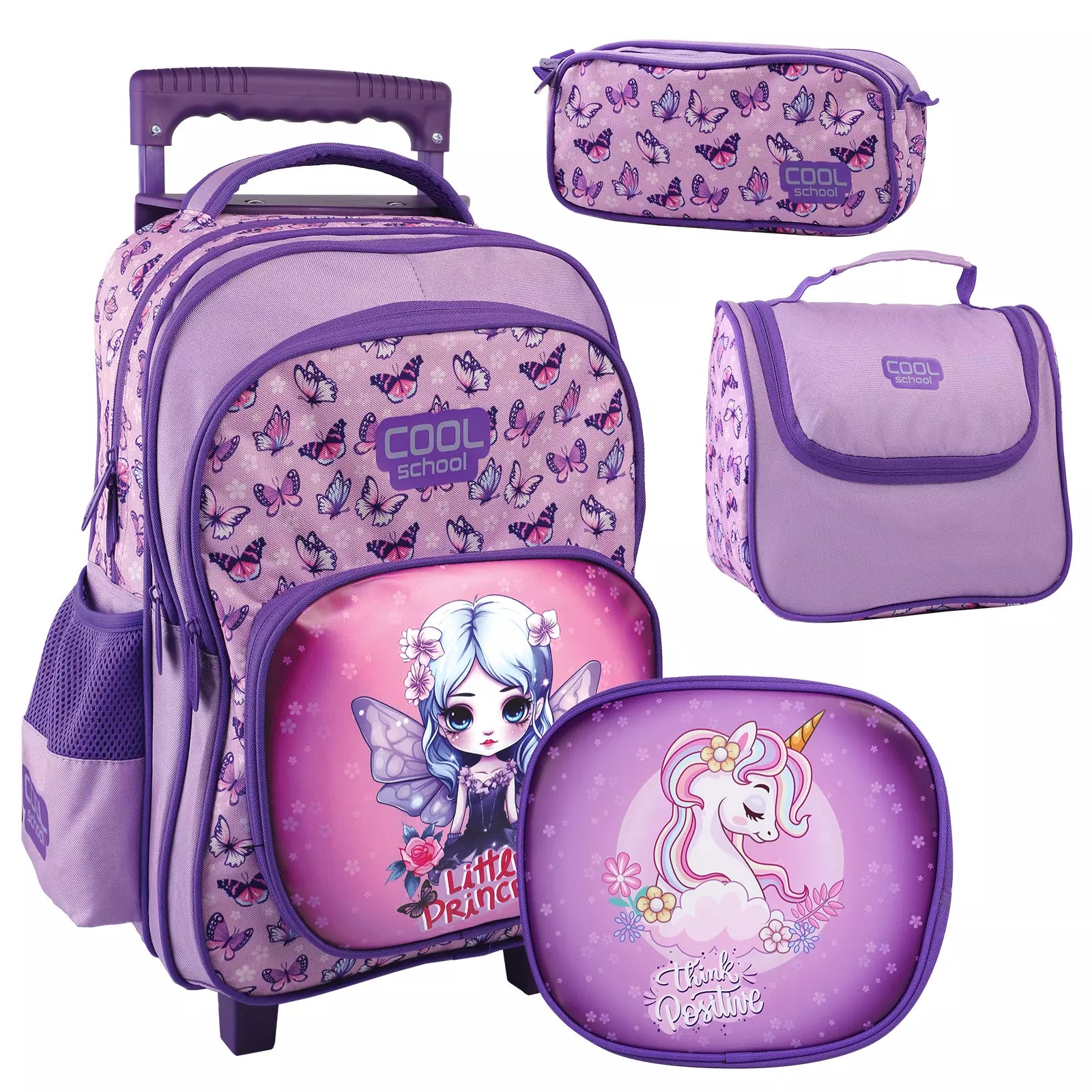 💥🏷️ Pack 3 pièces : Sac à dos double face + Porte goûter + Trousse - Librairie Oxford City