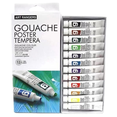 Gouache Poster Tempera Set de12/12ml - Librairie Oxford City