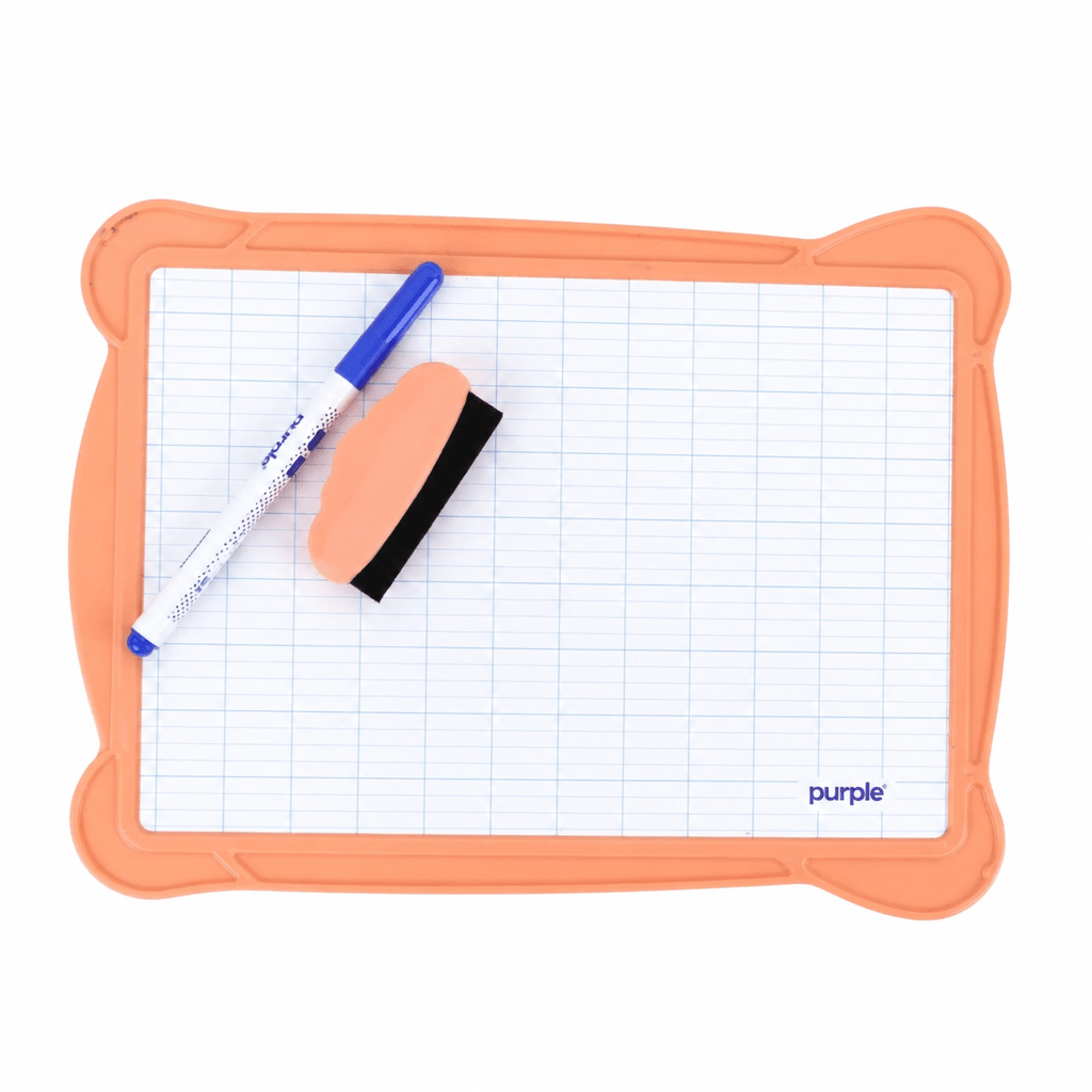 Ardoise Effaçable Purple avec Lignage Seyès — Pack Stylo + Brosse - Librairie Oxford City
