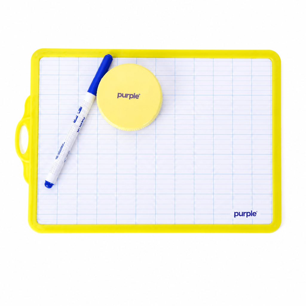 Purple - Ardoise 2 en 1 avec Stylo et Chiffon - Librairie Oxford City