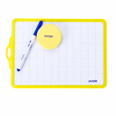 Purple - Ardoise 2 en 1 avec Stylo et Chiffon - Librairie Oxford City