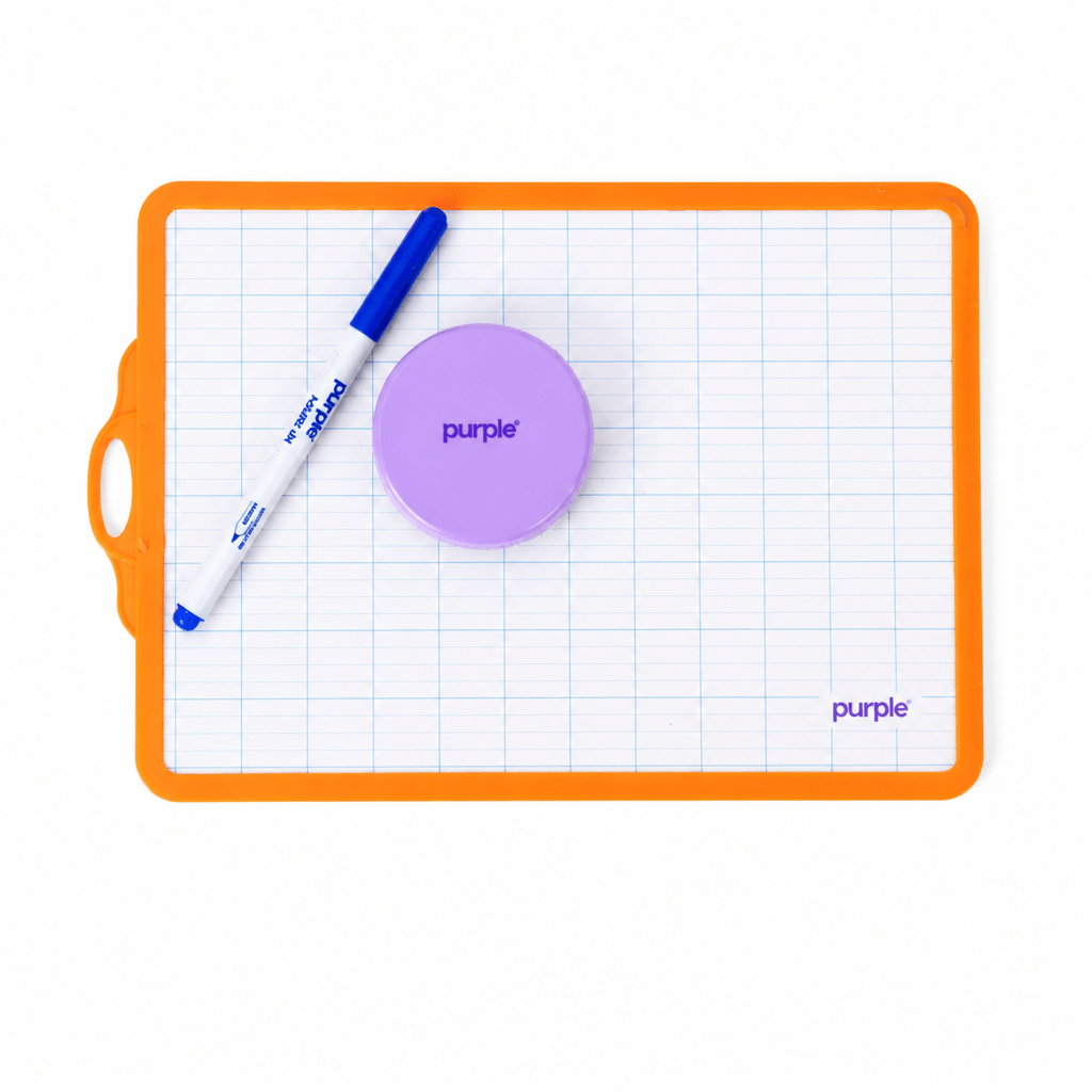 Purple - Ardoise 2 en 1 avec Stylo et Chiffon - Librairie Oxford City