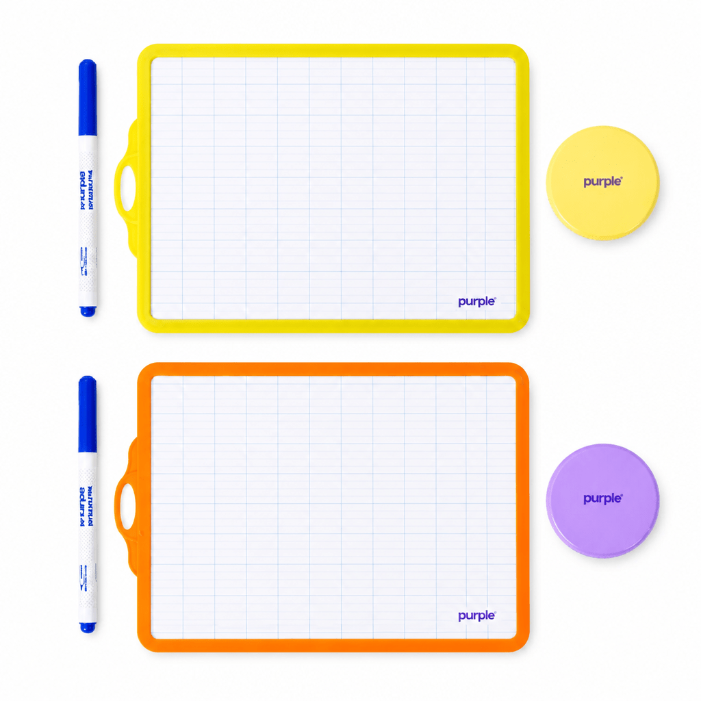 Purple - Ardoise 2 en 1 avec Stylo et Chiffon - Librairie Oxford City