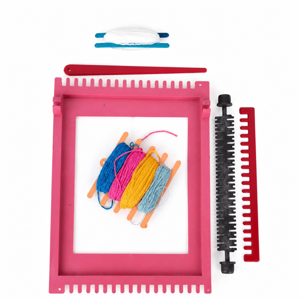 Kit de Tissage Le Coq Mensej — Métier à Tisser Enfant avec Fils Colorés - Librairie Oxford City