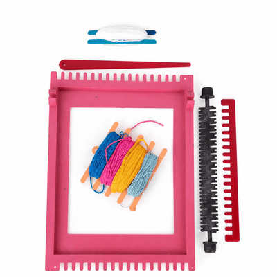 Kit de Tissage Le Coq Mensej — Métier à Tisser Enfant avec Fils Colorés - Librairie Oxford City