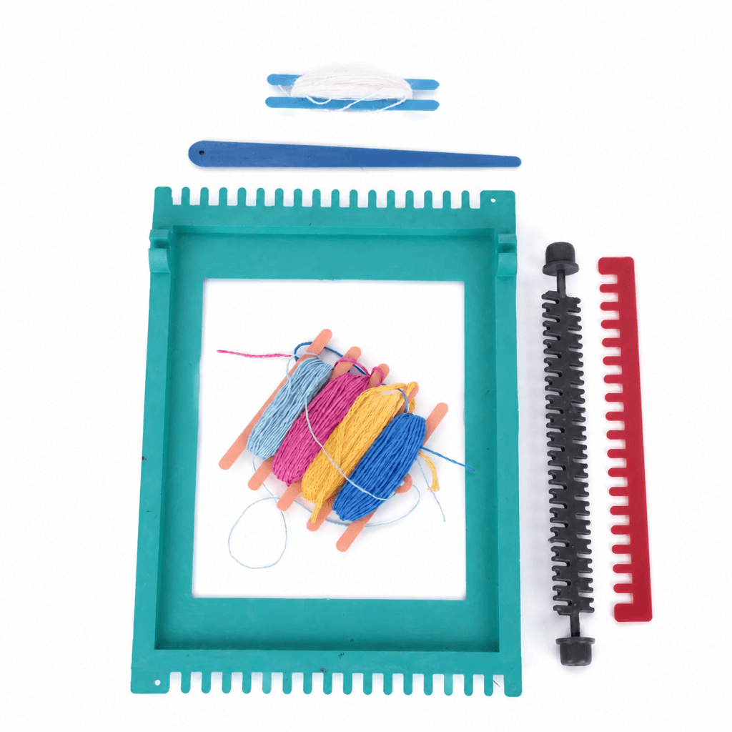 Kit de Tissage Le Coq Mensej — Métier à Tisser Enfant avec Fils Colorés - Librairie Oxford City
