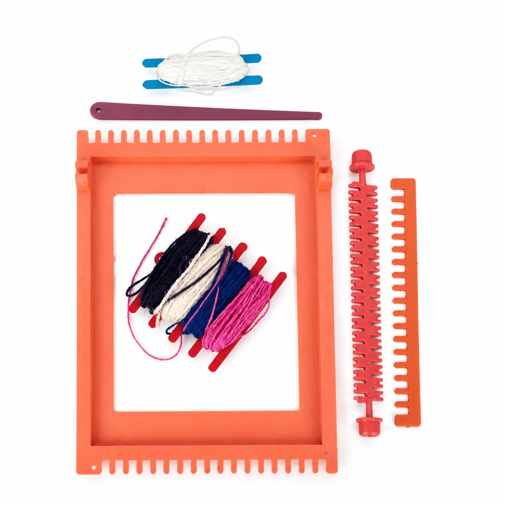 Kit de Tissage Le Coq Mensej — Métier à Tisser Enfant avec Fils Colorés - Librairie Oxford City