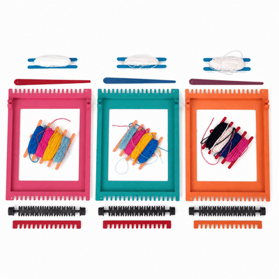 Kit de Tissage Le Coq Mensej — Métier à Tisser Enfant avec Fils Colorés - Librairie Oxford City