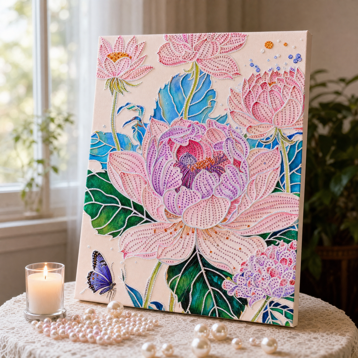 Collection Tableaux Diamand 50x40cm — Fleurs Botaniques
