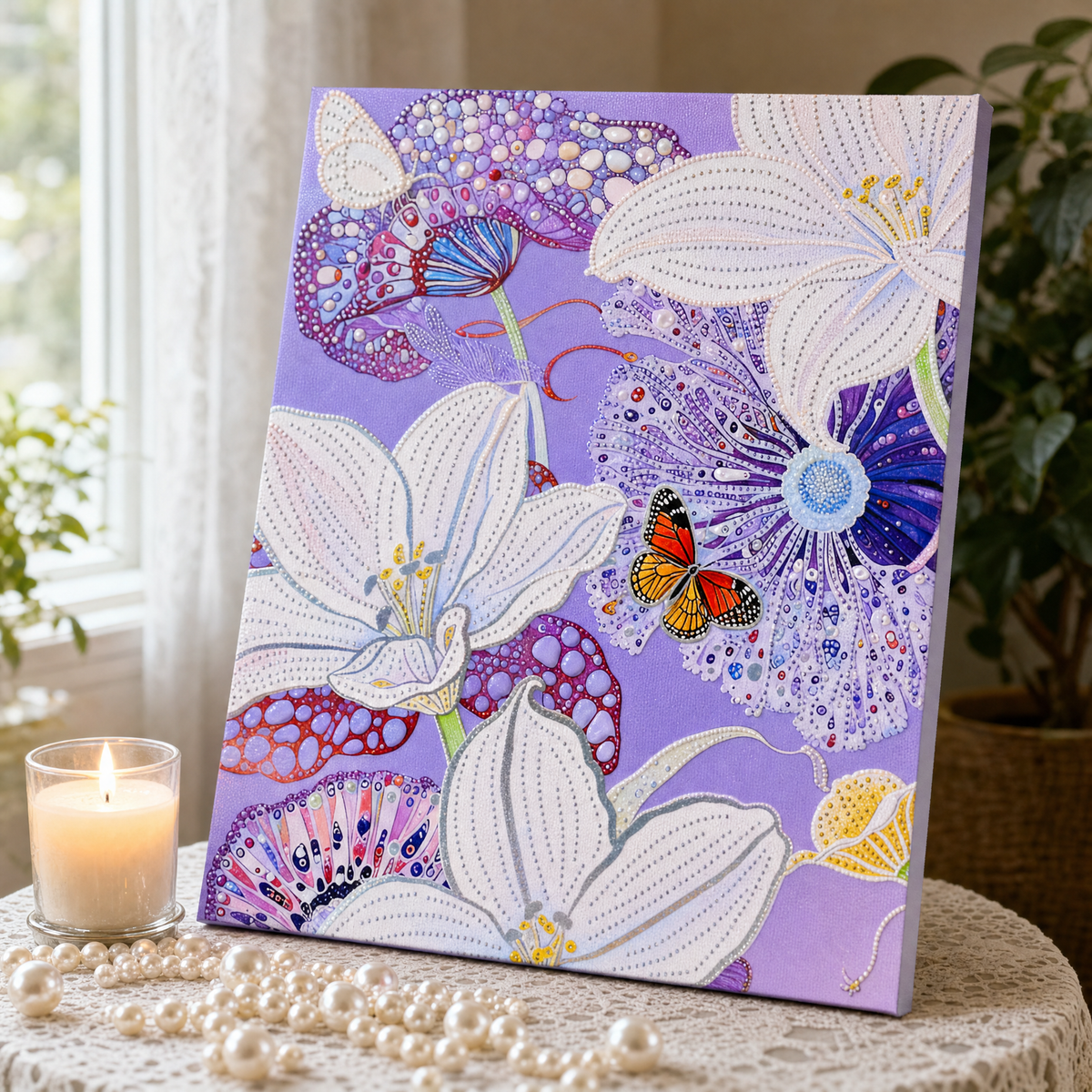 Collection Tableaux Diamand 50x40cm — Fleurs Botaniques