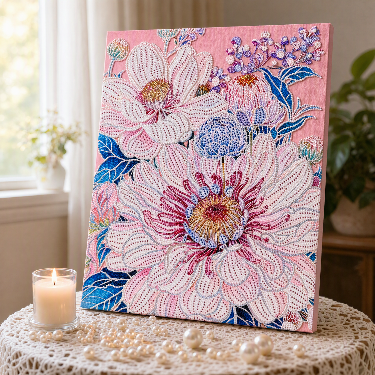 Collection Tableaux Diamand 50x40cm — Fleurs Botaniques