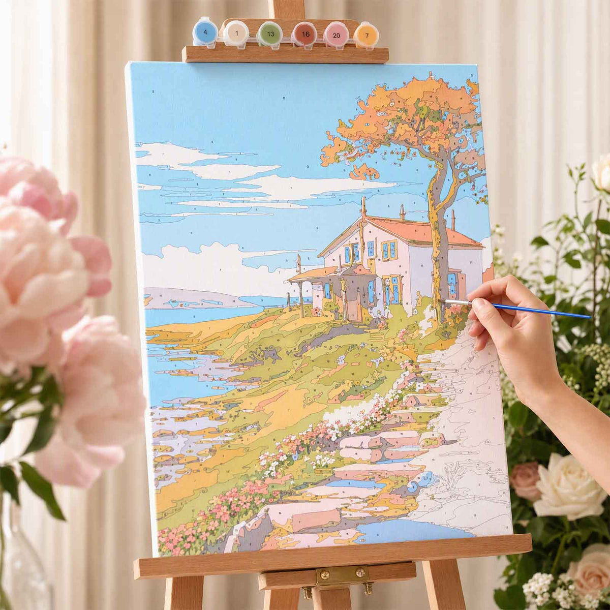 Collection Tableaux Peinture au Numéro 40x50cm — Paysages Pastel