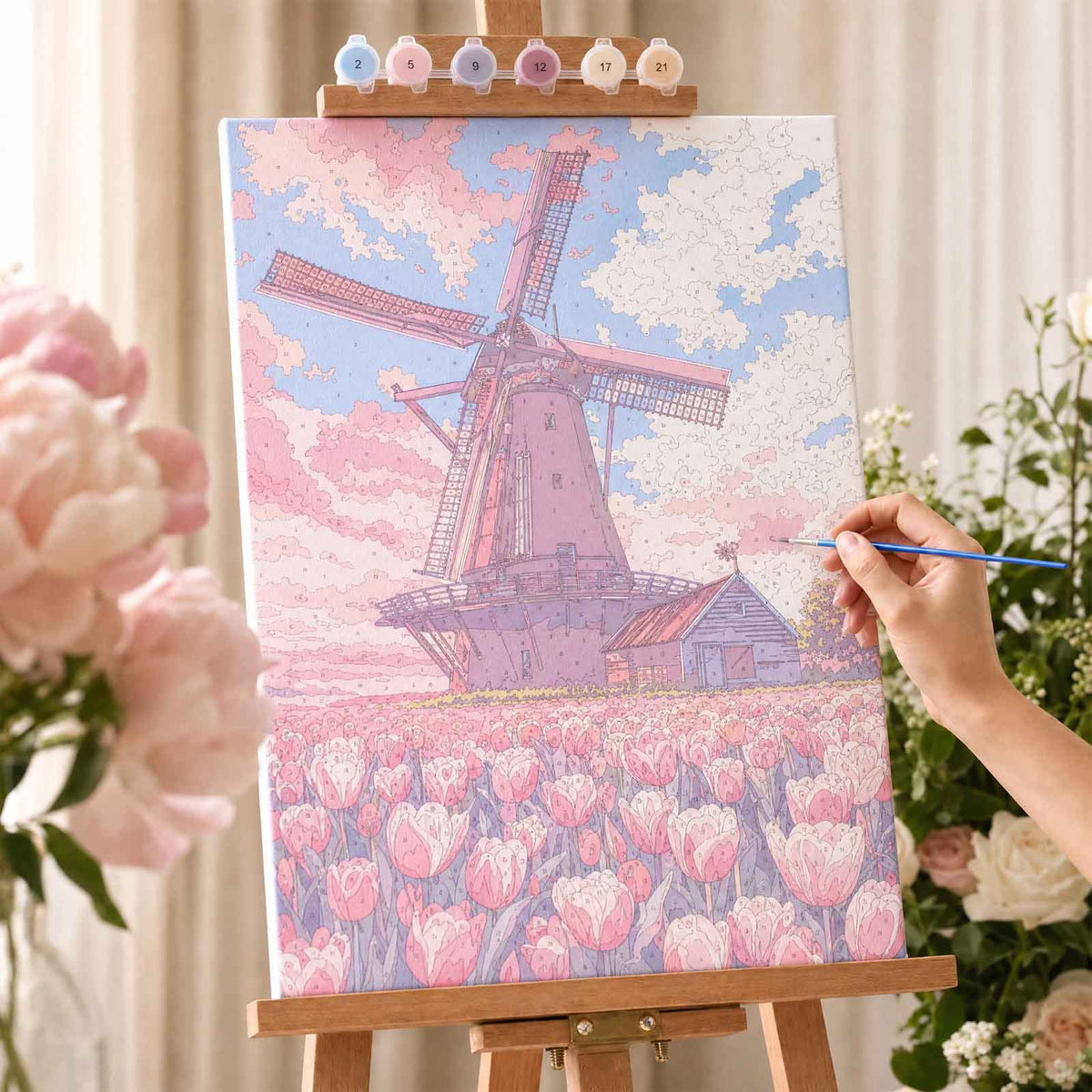 Collection Tableaux Peinture au Numéro 40x50cm — Paysages Pastel