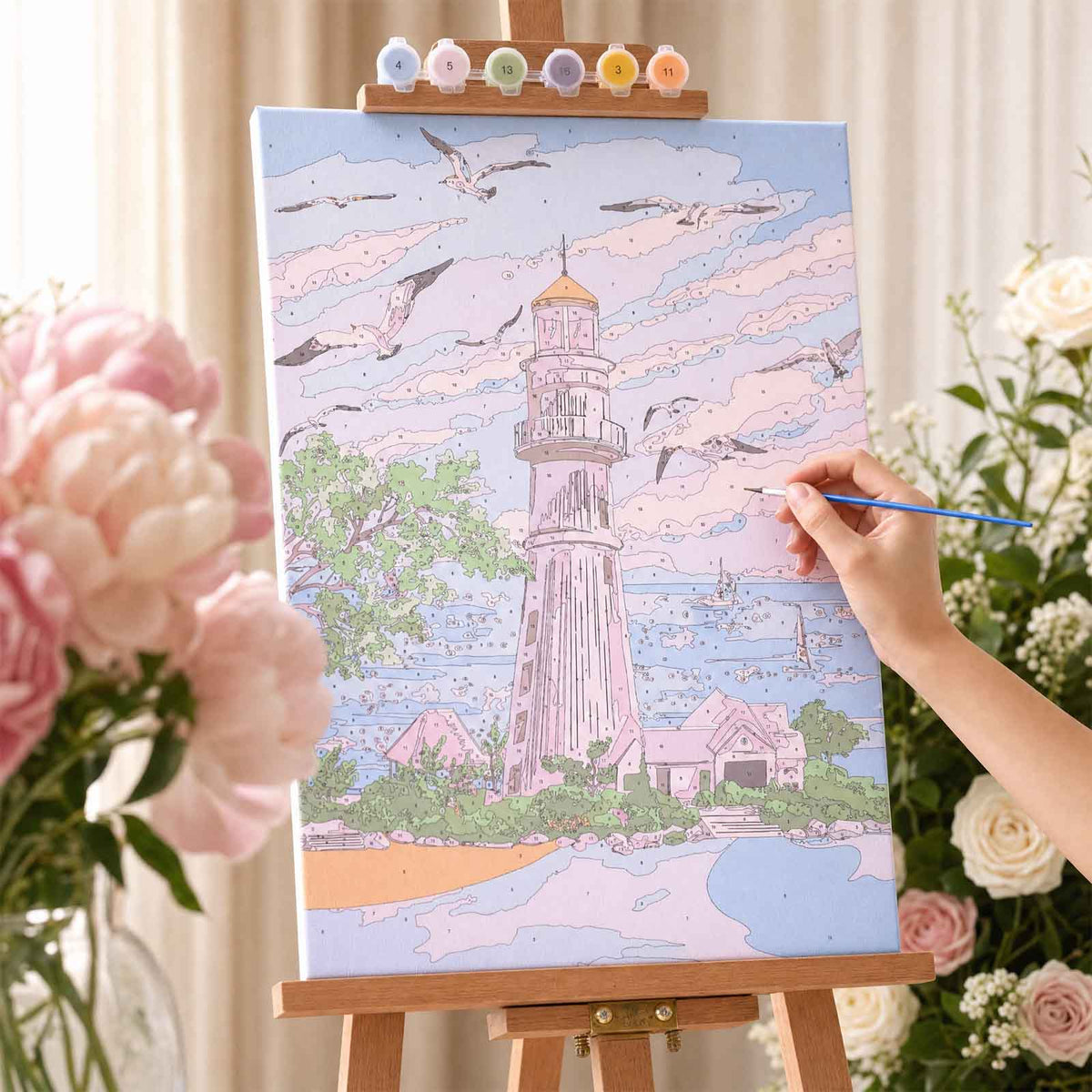 Collection Tableaux Peinture au Numéro 40x50cm — Paysages Pastel