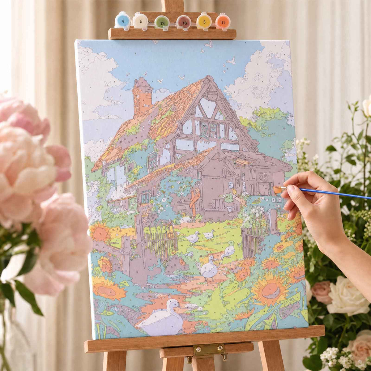Collection Tableaux Peinture au Numéro 40x50cm — Paysages Pastel