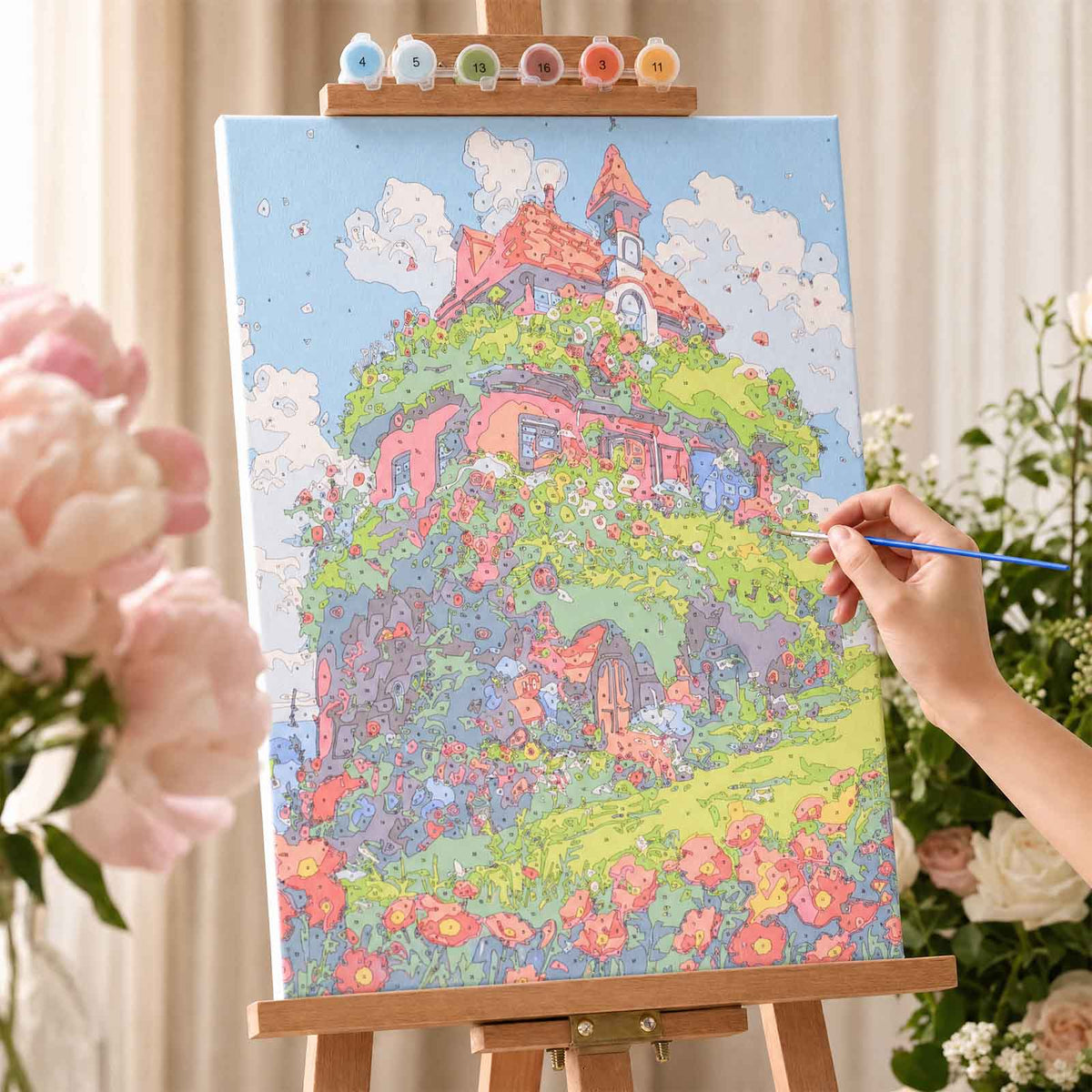 Collection Tableaux Peinture au Numéro 40x50cm — Paysages Pastel