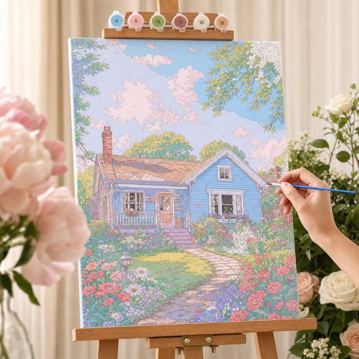 Collection Tableaux Peinture au Numéro 40x50cm — Paysages Pastel