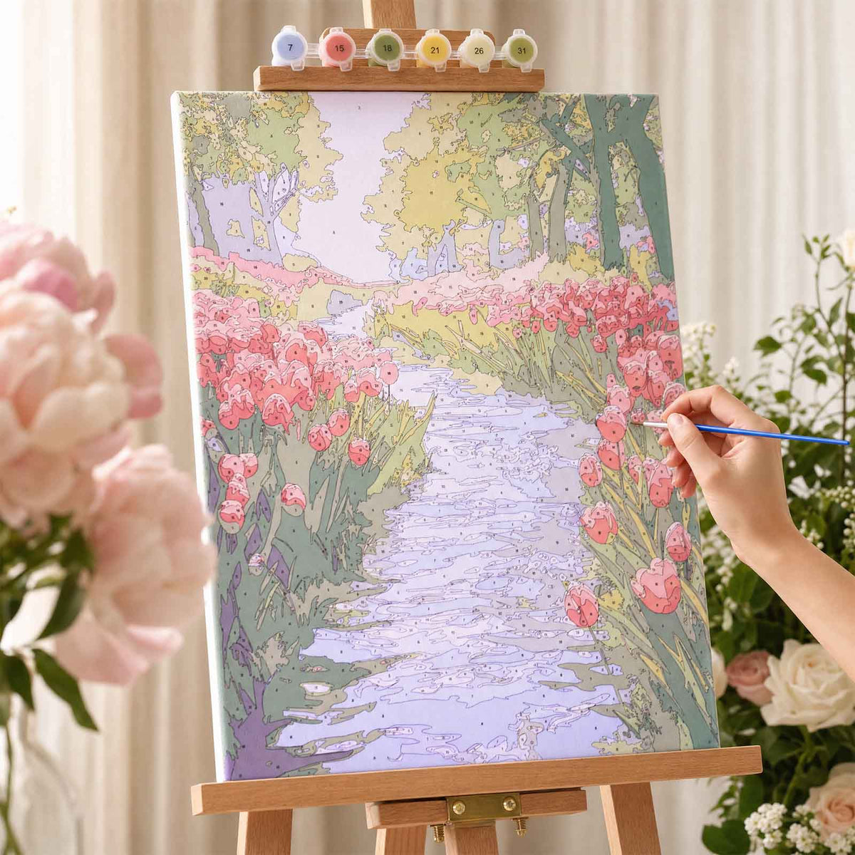 Collection Tableaux Peinture au Numéro 40x50cm — Paysages Pastel