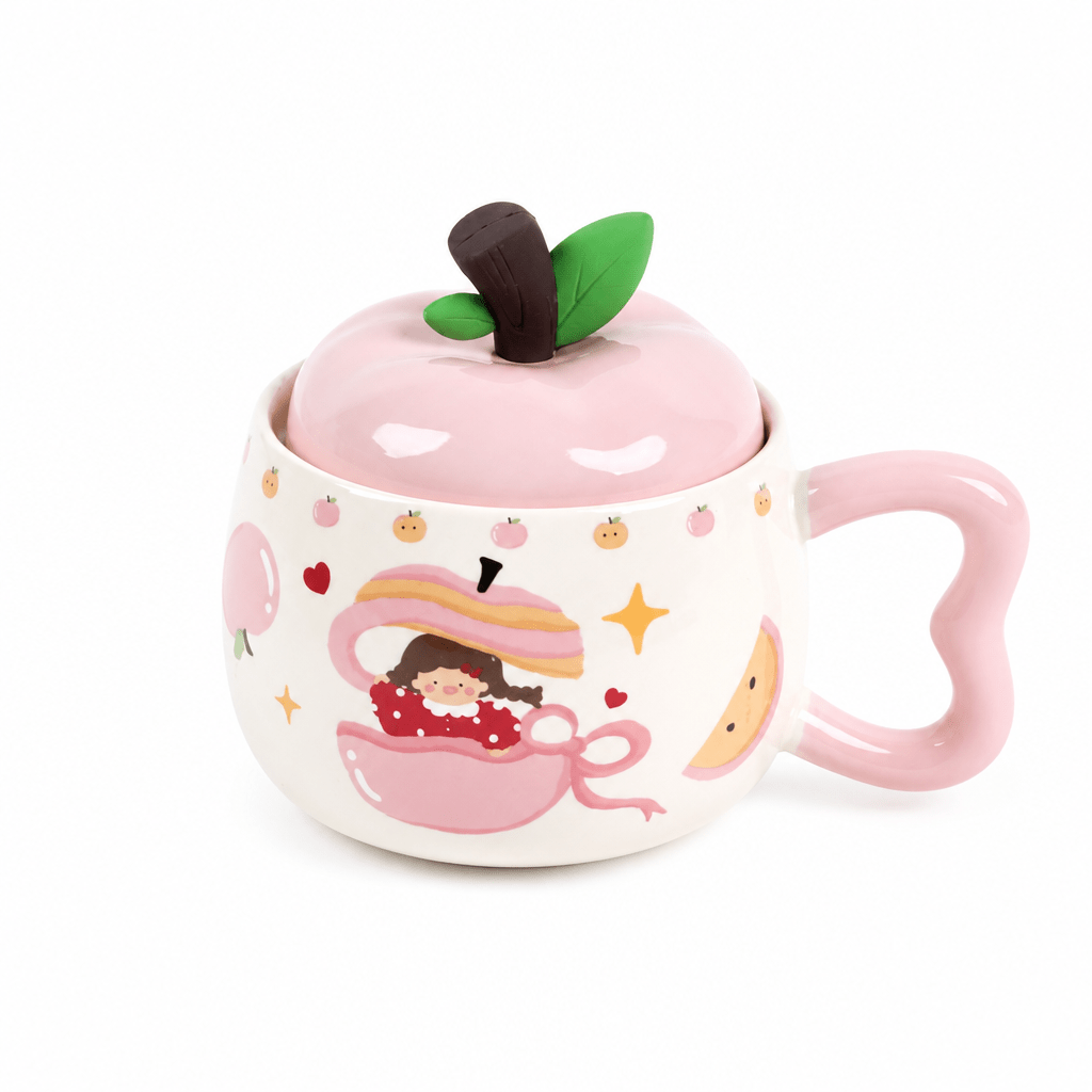 Mug en Céramique avec Couvercle — Lot de 2 - Librairie Oxford City