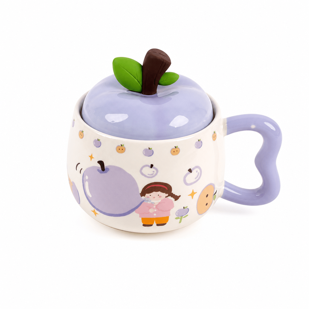Mug en Céramique avec Couvercle — Lot de 2 - Librairie Oxford City