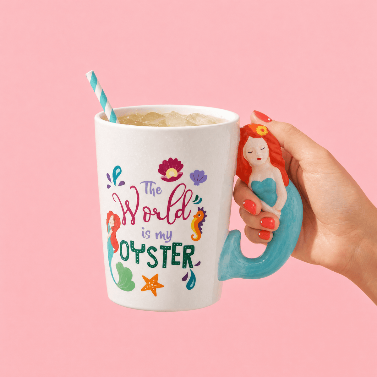 Mug en Céramique avec Anse Girafe et Citation Motivante - Librairie Oxford City