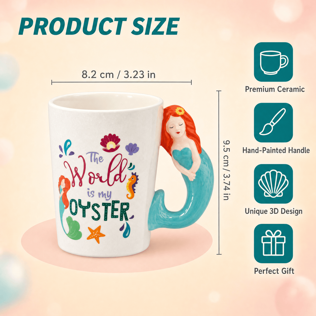 Mug en Céramique avec Anse Girafe et Citation Motivante - Librairie Oxford City