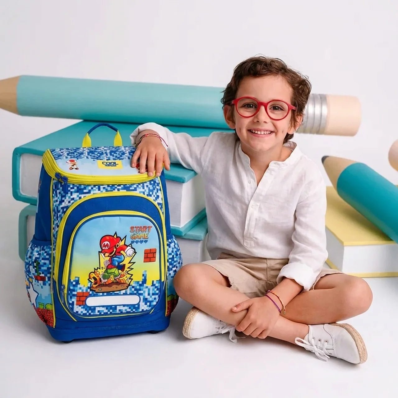 Sac À Dos Ergo L Mario & Sonic Cool School – Modulable, Ergonomique & - Librairie Oxford City