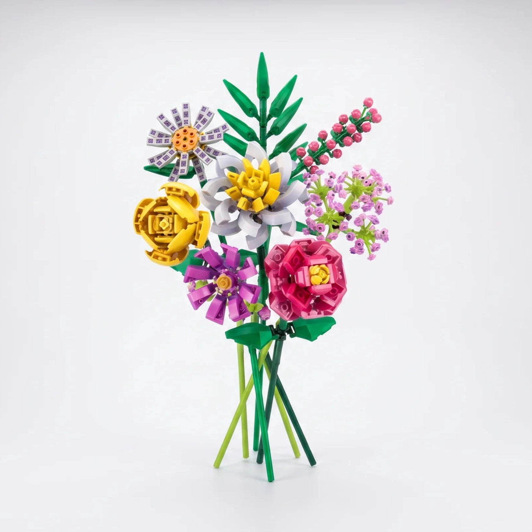Orchidée en Briques – Flower Building Block Zuanma (Réf. 087B / 087D) - Librairie Oxford City