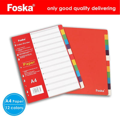 INTERCALAIRE DE 12 CARTONS FOSKA - Librairie Oxford City