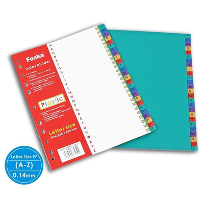 INTERCALAIRE EN PLASTIQUE A - Z FOSKA - Librairie Oxford City