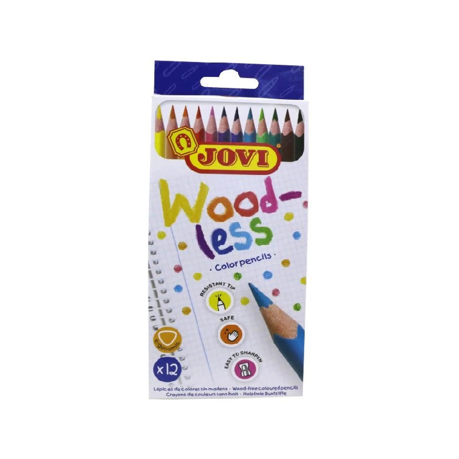 JOVI 12 CRAYONS WOODLESS - Librairie Oxford City