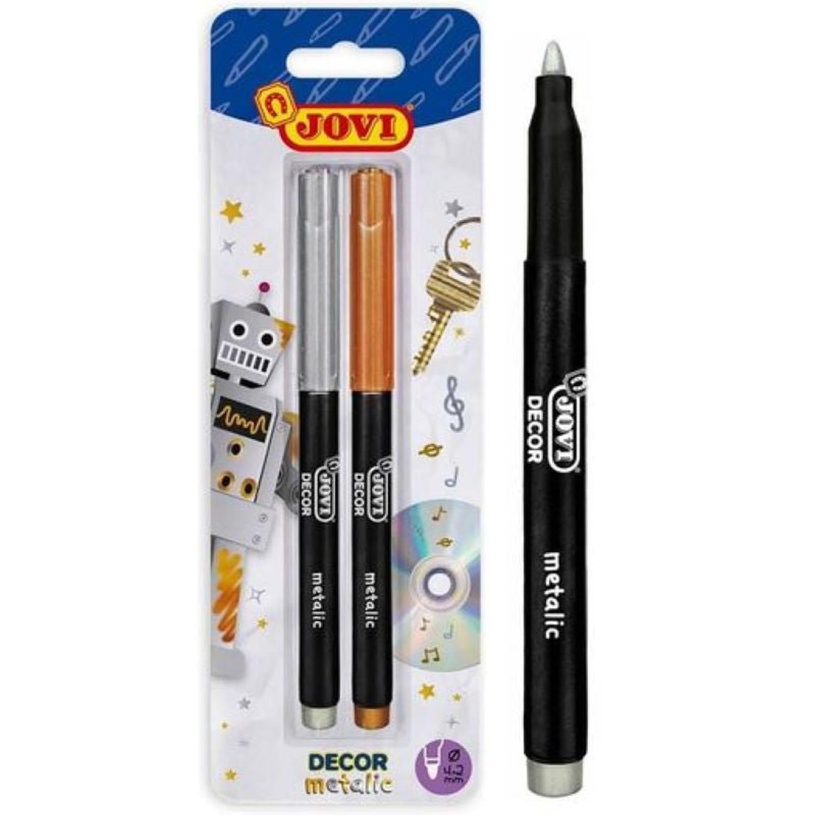 JOVI 2 MARQUEUR DECOR METALISE OR+ARGENT - Librairie Oxford City