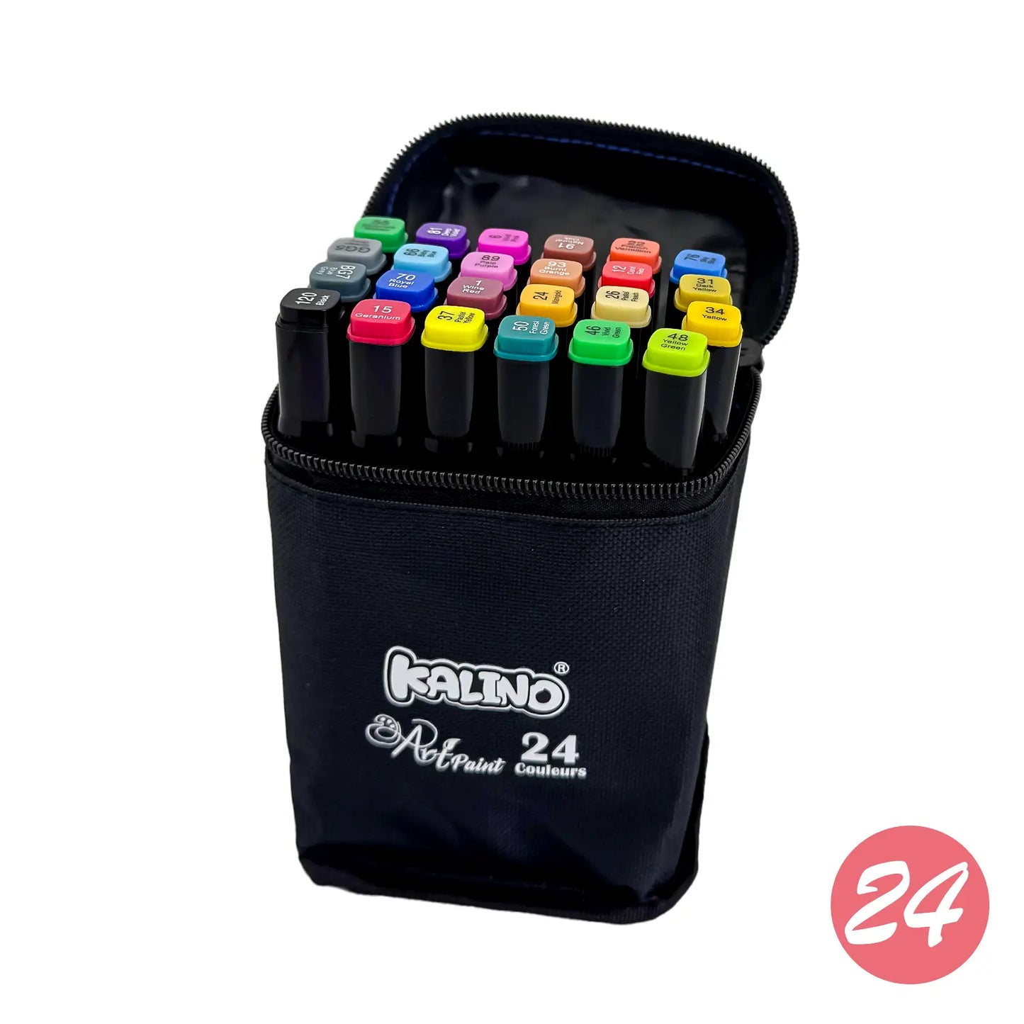 Set de 24 marqueurs Kalino Art Marker Pen - Librairie Oxford City